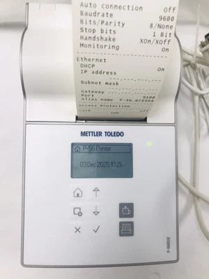 Mettler Toledo P-56RUE Thermal Printer For Analytical Balance & Scale Tested