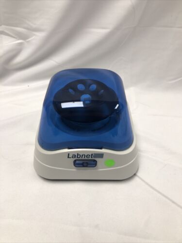 Labnet C1601 Mini Microcentrifuge Tested Working C1601-B Blue 6000 rpm