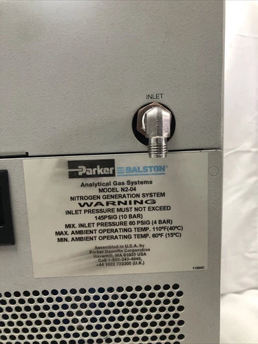 Parker Balston N2-04 Nitrogen Generator for LC MC Thermo Scientific