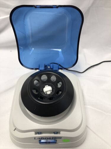 Labnet C1601 Mini Microcentrifuge Tested Working C1601-B Blue 6000 rpm