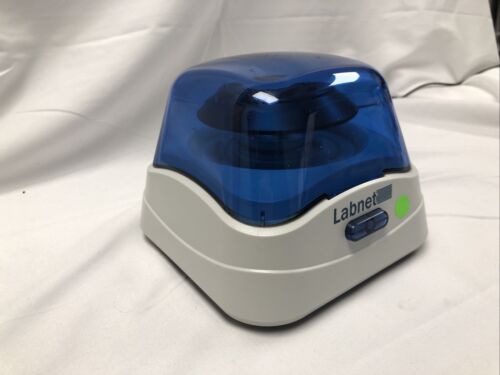 Labnet C1601 Mini Microcentrifuge Tested Working C1601-B Blue 6000 rpm