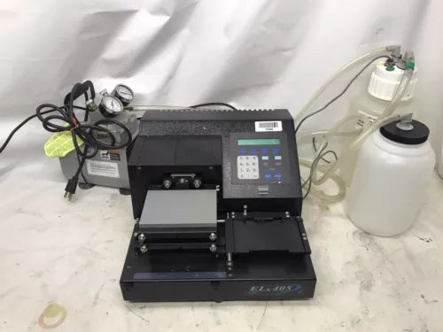 BioTek ELx405 Microplate Washer ELX405 with Bottle Waste Sensor Hoses