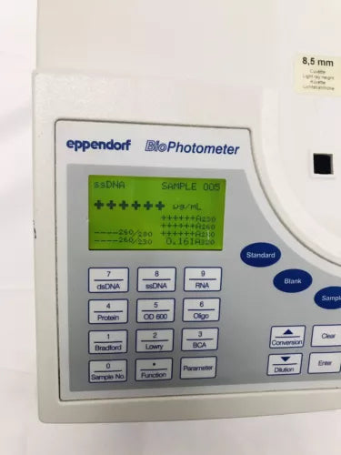 Eppendorf 6131 BioPhotometer Spectrophotom UV/Vis DNA RNA Oligo Protein Bacteria