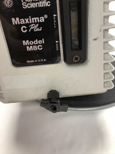 Fisher Scientific Maxima C plus M8C Rotary Vane Vacuum Pump 1/2 HP Single Phase