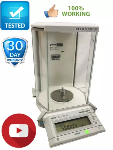 Mettler Toledo AG245 Analytical Balance Scale Tested Working Video