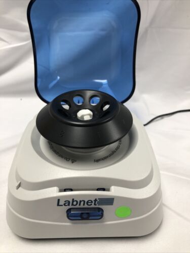 Labnet C1601 Mini Microcentrifuge Tested Working C1601-B Blue 6000 rpm