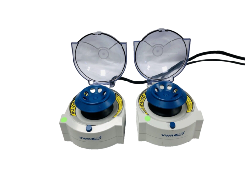 (Lot of 2)) VWR Kinetic Energy 26 Joules Galaxy Mini Centrifuge Video Warranty