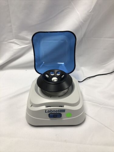Labnet C1601 Mini Microcentrifuge Tested Working C1601-B Blue 6000 rpm