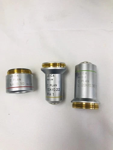 Leica - Leitz DM IL Inverted Phase Contrast Microscope With 4 Objectives DMIL