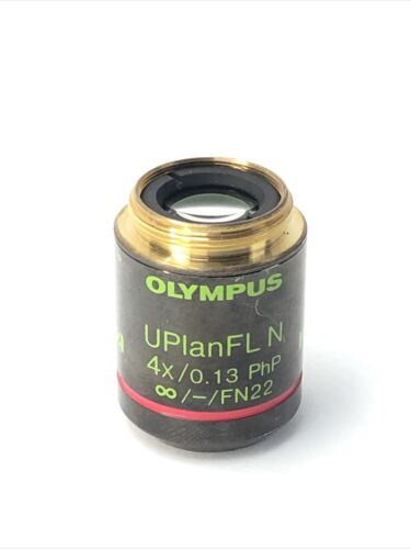 Olympus Objective UPlanFl N 4x PhP FN2 USI2 Phase Contrast Tested Working