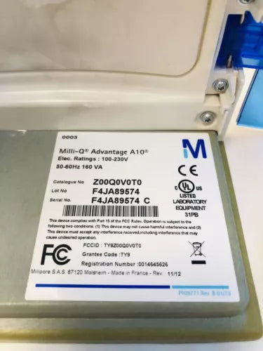 Millipore Milli-Q Advantage A10 Water Purification System Video