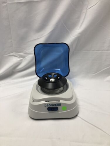 Labnet C1601 Mini Microcentrifuge Tested Working C1601-B Blue 6000 rpm