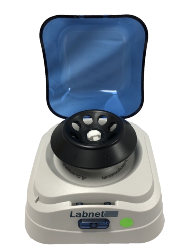 Labnet C1601 Mini Microcentrifuge Tested Working C1601-B Blue 6000 rpm