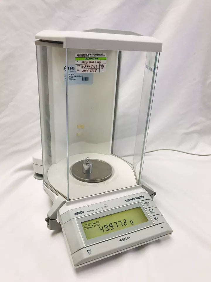 Mettler AG204 Analytical Lab Balance NO Power Supply 210g@0.1mg Tested Working