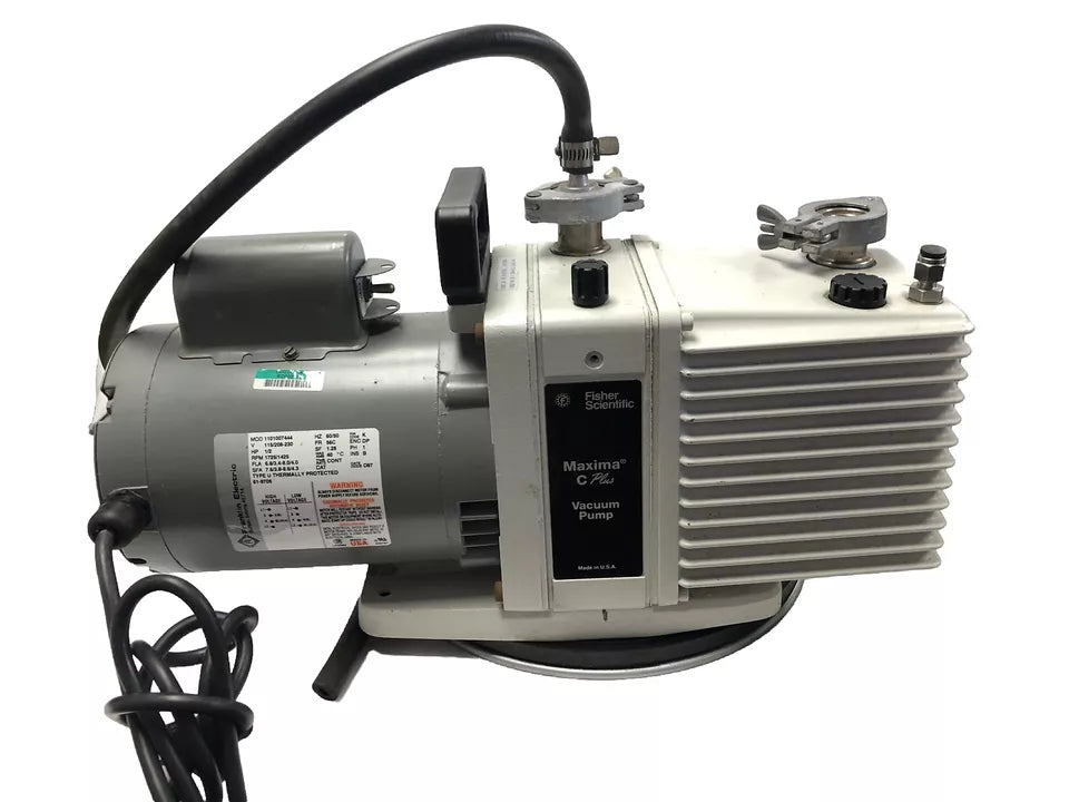 Fisher Scientific Maxima C plus M8C Rotary Vane Vacuum Pump 1/2 HP Single Phase