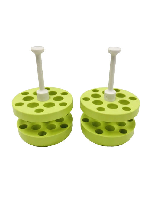 Lot of 2 Beckman Green Adapter 359487 6x15mL and 6x 3-5ml for Areosolve Buckets