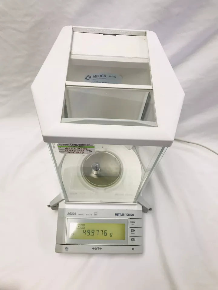 Mettler AG204 Analytical Lab Balance NO Power Supply 210g@0.1mg Tested Working