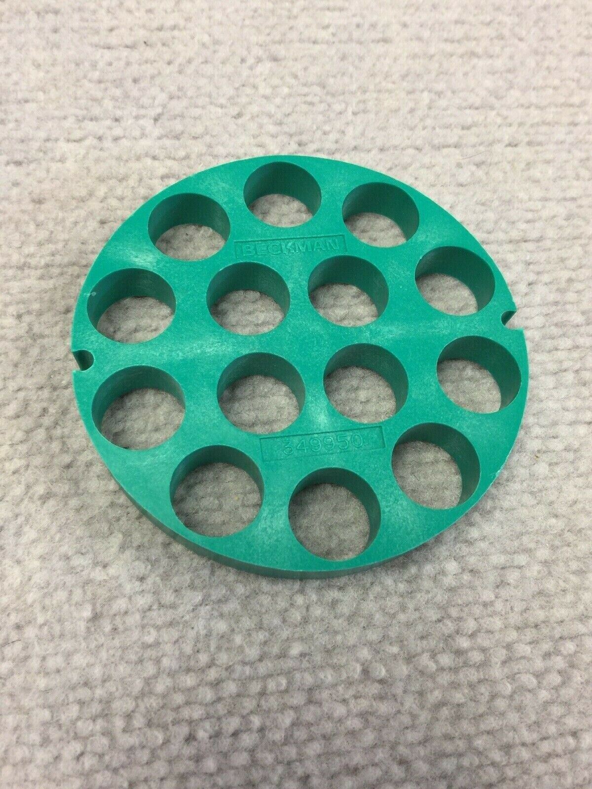 Beckman Coulter 349950 14x 15ml Tube Bucket Insert Green & Pads Set of 2