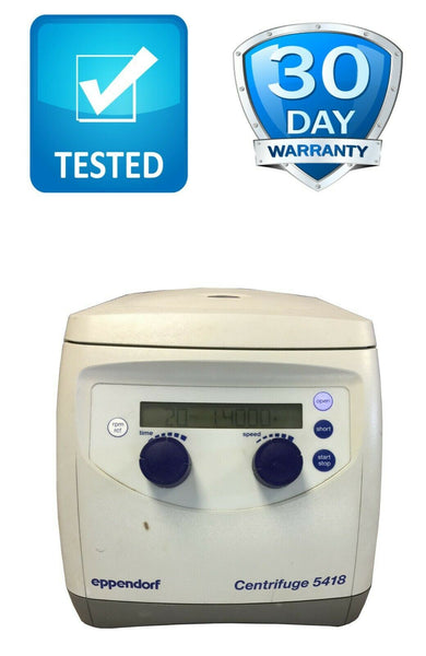 Eppendorf 5418 Centrifuge w/ Rotor FA-45-18-11 & Aerosol-Tight Lid, Warranty!