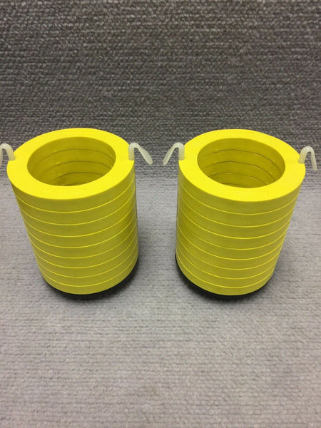 2x Beckman 500 mL Holders 339097 with 339116 Rubber Pad ~ SX4750 Allegra Yellow