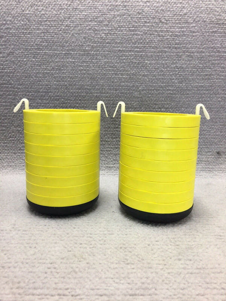 2x Beckman 500 mL Holders 339097 with 339116 Rubber Pad ~ SX4750 Allegra Yellow