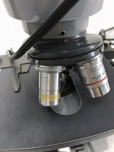 AO Spencer American Optical Dual 1036A Microscope with Objective Lens Project #3