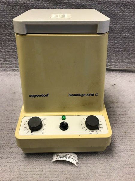 Eppendorf Centrifuge 5415 C Full Tested Rotor Warranty Working Tested 5415c