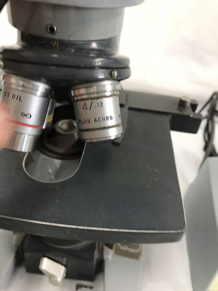 AO Spencer American Optical Dual 1036A Microscope with Objective Lens Project #3