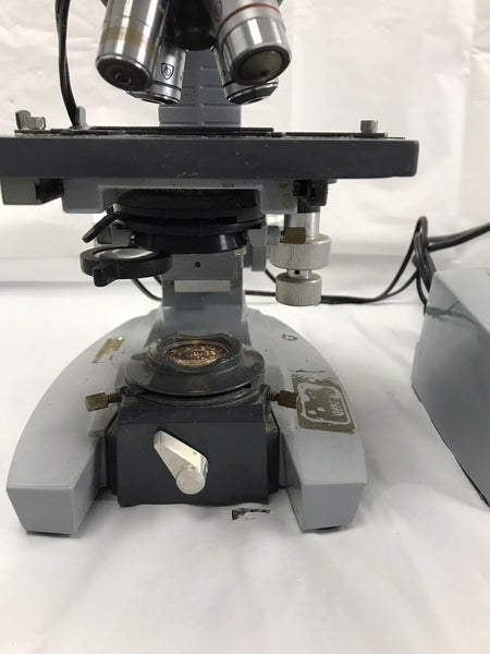 AO Spencer American Optical Dual 1036A Microscope with Objective Lens Project #3