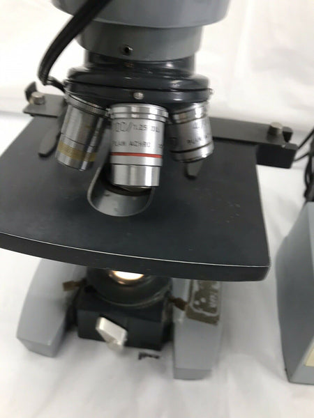 AO Spencer American Optical Dual 1036A Microscope with Objective Lens Project #3