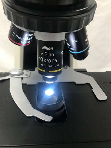 Nikon Eclipse E200 Binocular Educational Biological Microscope 4X 10X 40X 100X