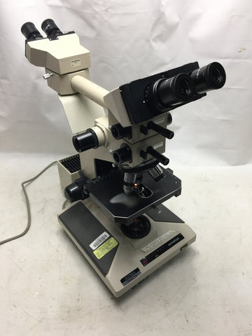 Olympus Microscope BH-2 Teaching Microscope  4x 10x 20x 40x Two Illuminators