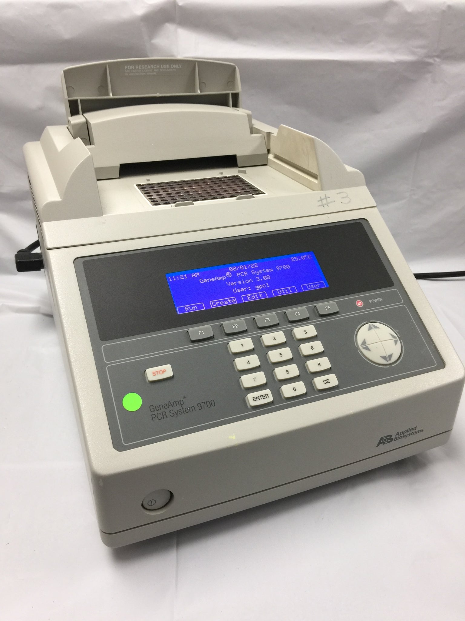 ABI Applied Biosystems GeneAmp PCR 9700 Gold 96-Well Thermocycler Perkin Elmer Video