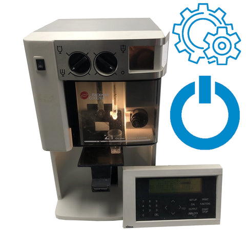 Beckman Coulter Z1-D Particle Cell Counter Size Analyzer Power Up video