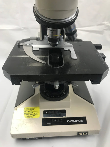 Olympus BH2 BH-2 Microscope 3 Objectives 10x 40x & 100x & Lamp