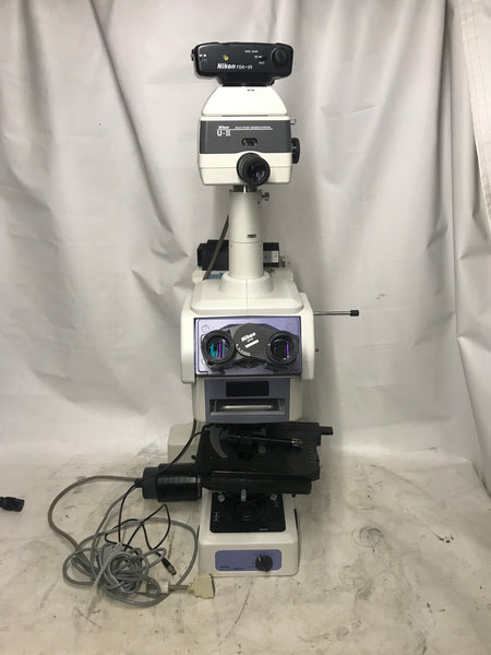 Nikon Fluorescence DIC Eclipse E800 Microscope Trinocular Head Polarized Incomplete  E 800