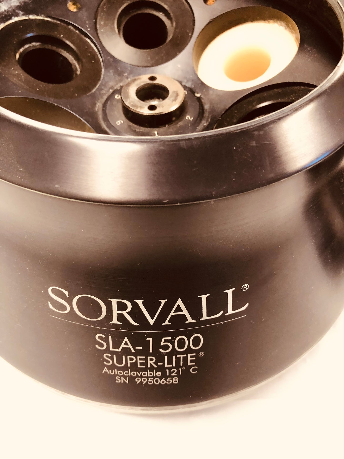 SORVALL SLA-1500 SUPER-LITE CENTRIFUGE ROTOR - AUTOCLAVABLE with 6 50ml adapter