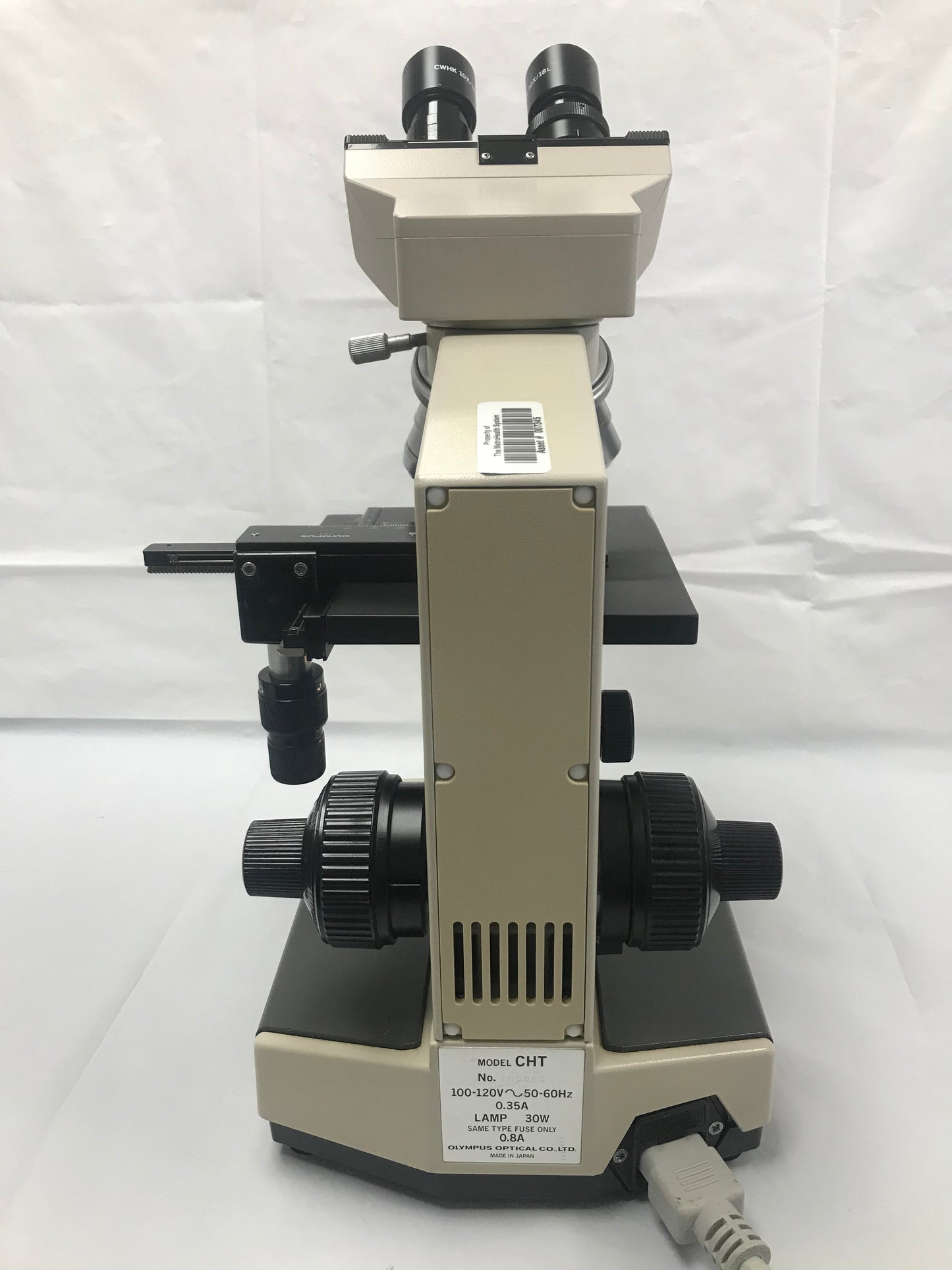 Olympus CH2 CH-2 Microscope 4 Objectives 4x 10x 40x & 100x & Lamp