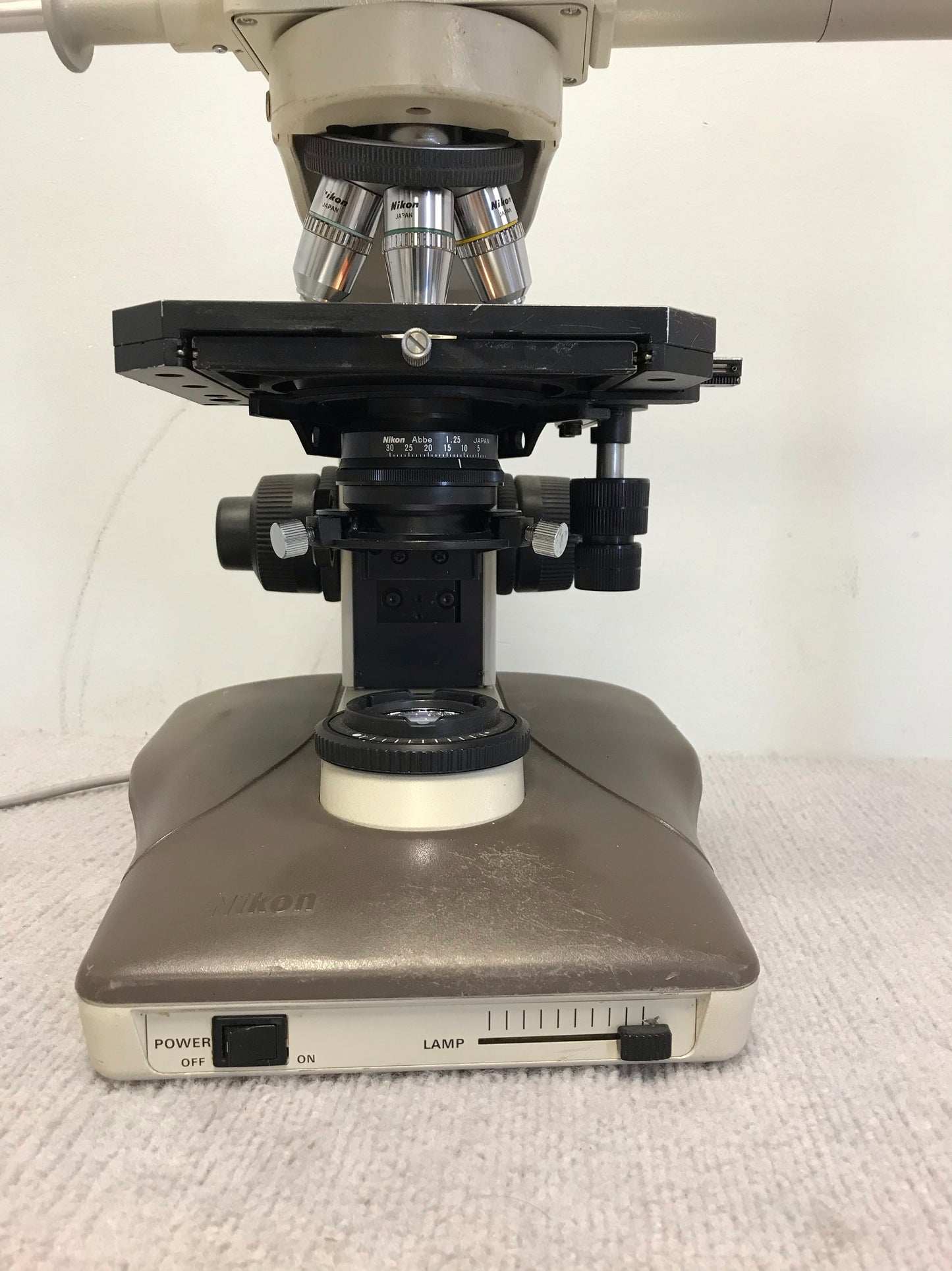 Nikon Labophot-2 Microscope + Dual Head Teaching Microscope Tested! 4 Objectives