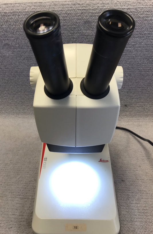 Leica ES2 Stereo Microscope with Stand and Two Lamps