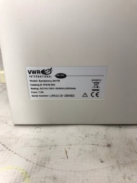 VWR Symphony 2417R Refrigerated Microcentrifuge 120V Tested Video Warranty