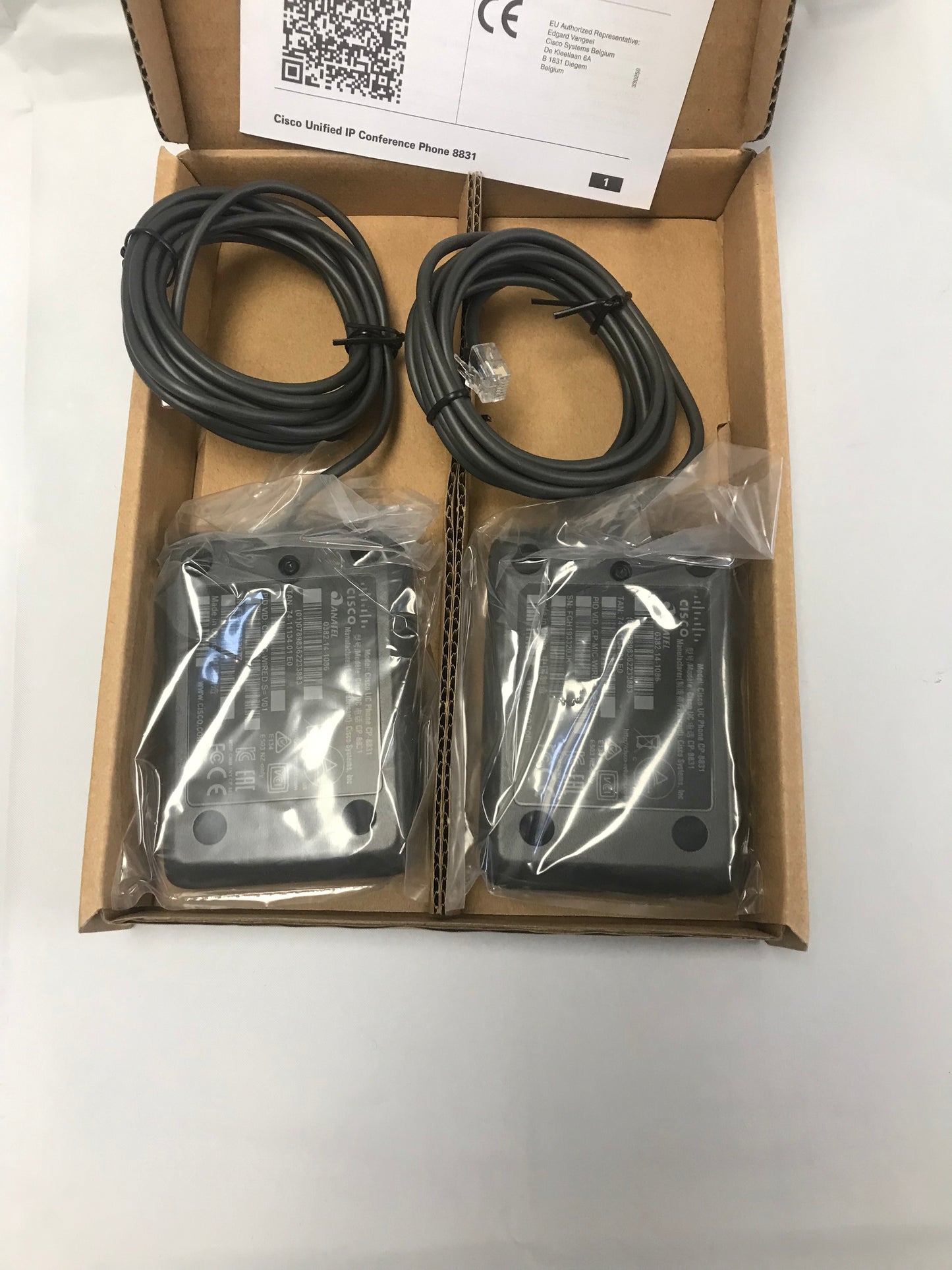 NEW Set 2 Cisco CP-MIC-WIRED-S Microphone 74-11134-01 for CP-8831