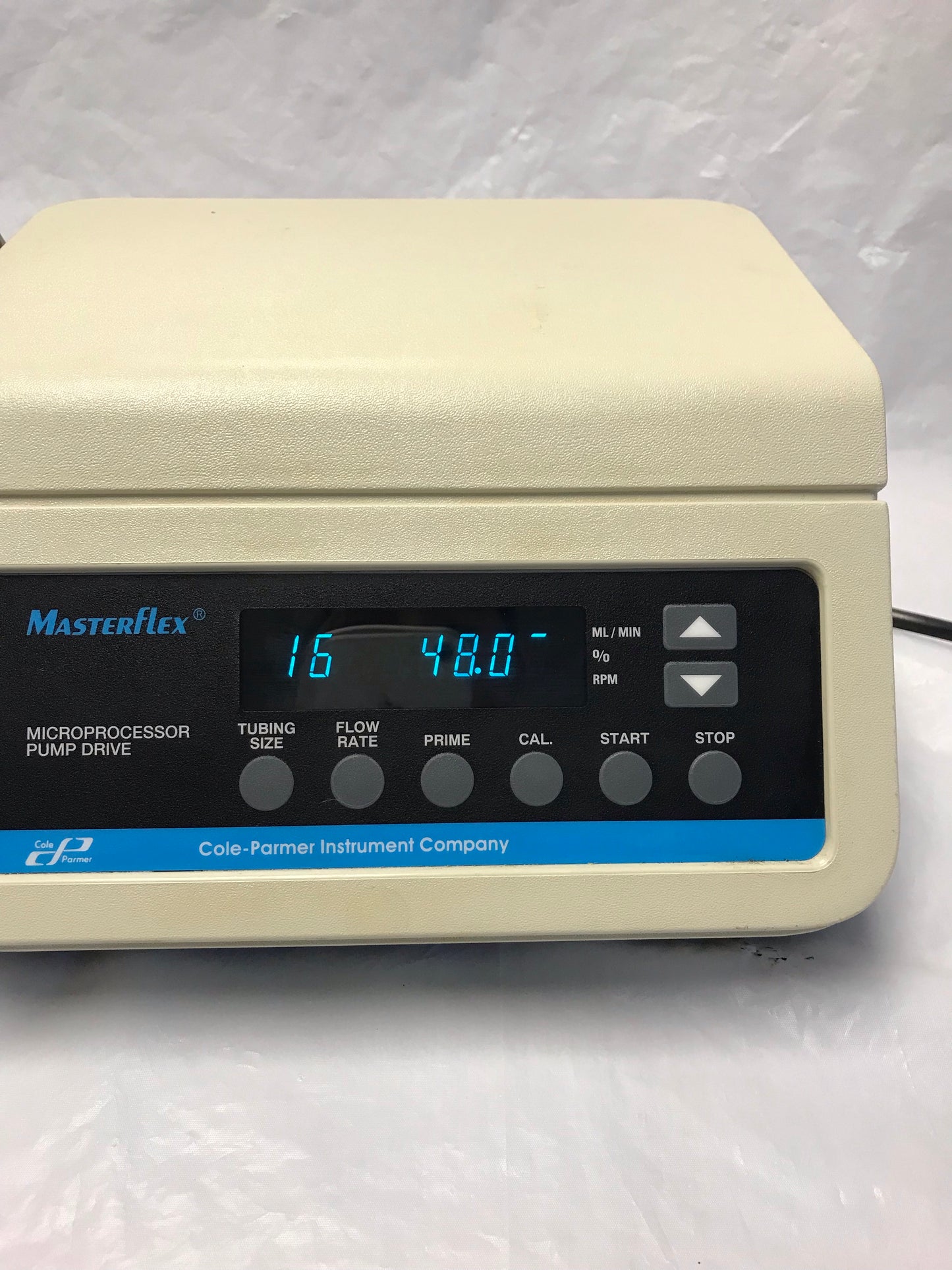 600 RPM Cole-Parmer Masterflex Peristaltic Pump Easy-Load Pump Head  7524-10