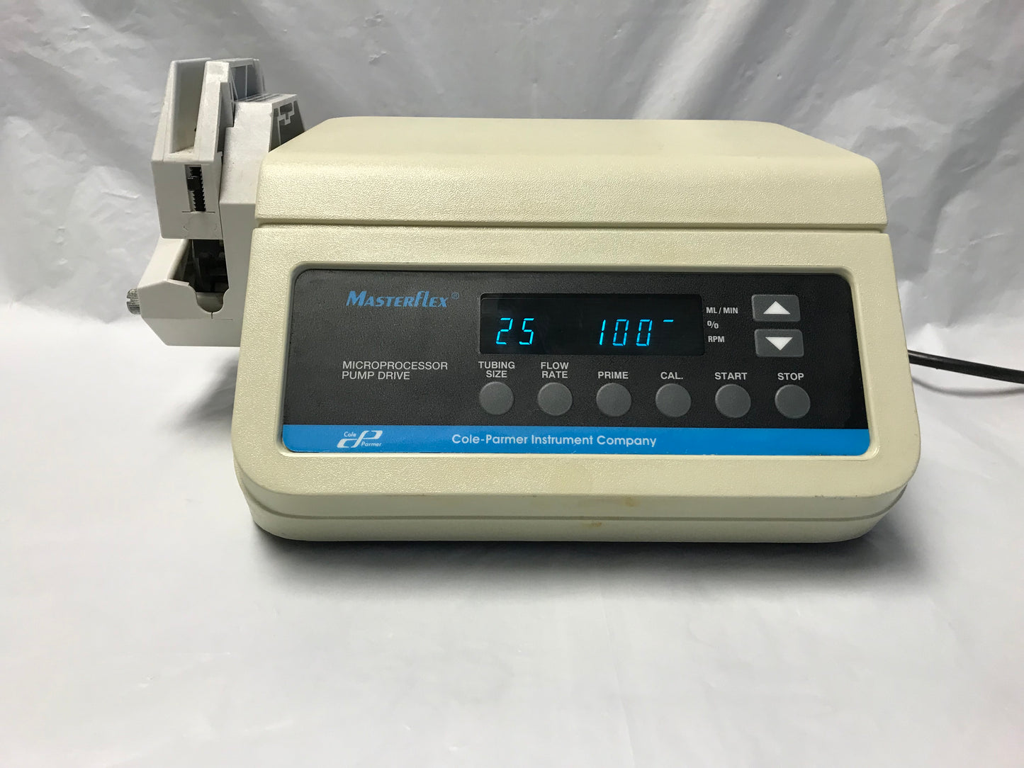 600 RPM Cole-Parmer Masterflex Peristaltic Pump Easy-Load Pump Head  7524-10