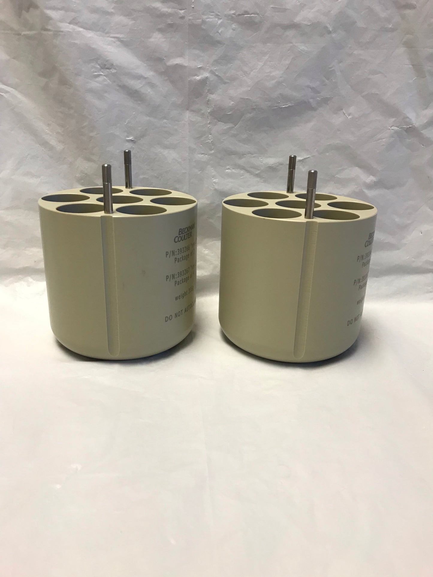set of two Beckman Coulter 393266 Conical Tube Adapter 7x50ml