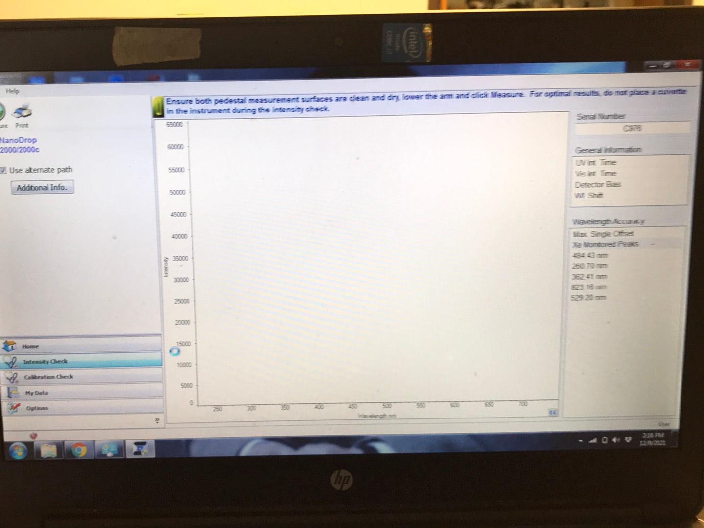 Thermo Scientific Nanodrop 2000c UV-VIS Spectrophotometer