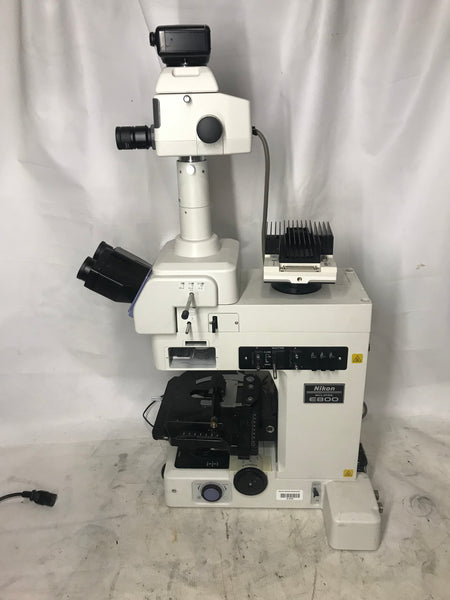 Nikon Fluorescence DIC Eclipse E800 Microscope Trinocular Head Polarized Incomplete  E 800