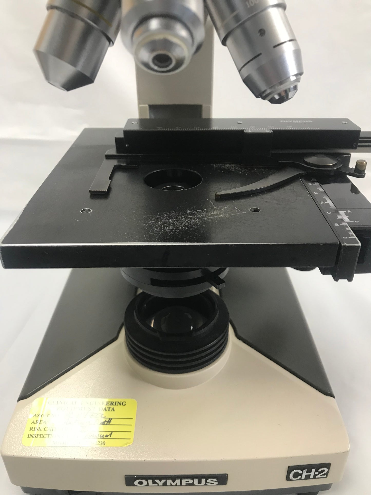 Olympus CH2 CH-2 Microscope 4 Objectives 4x 10x 40x & 100x & Lamp