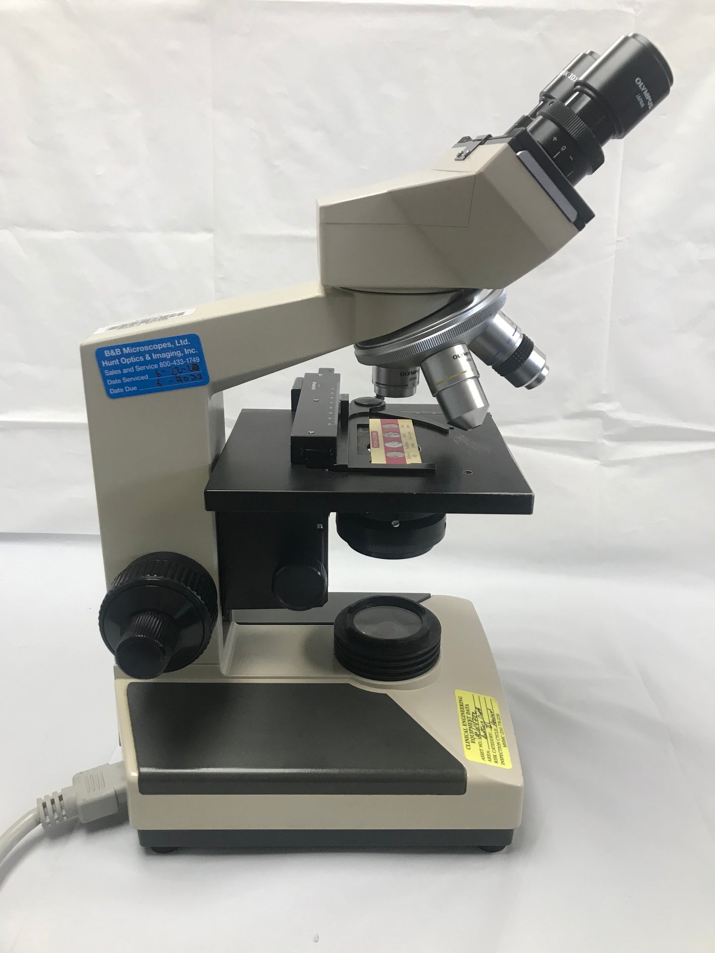 Olympus CH2 CH-2 Microscope 4 Objectives 4x 10x 40x & 100x & Lamp