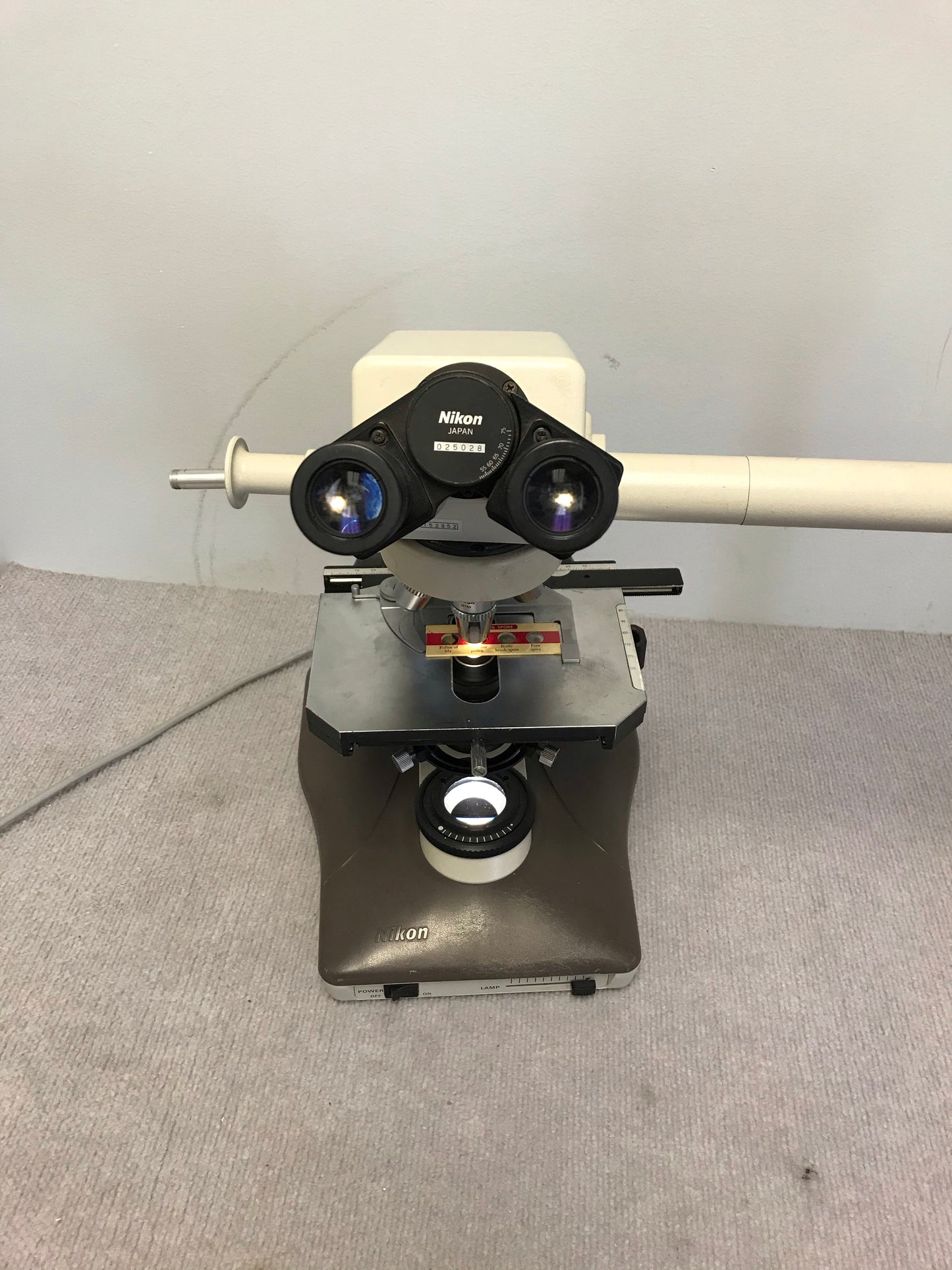 Nikon Labophot-2 Microscope + Dual Head Teaching Microscope Tested! 4 Objectives